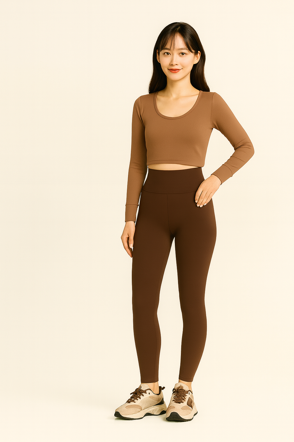 High-waisted fleece-lined shark pants | Super stretchy, flattering legs, and warm for fall and winter