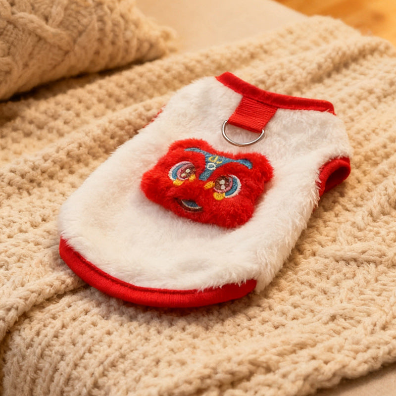 猫用・小型犬用 冬用ふわもこ防寒ウェア｜可愛い両面デザインペット服