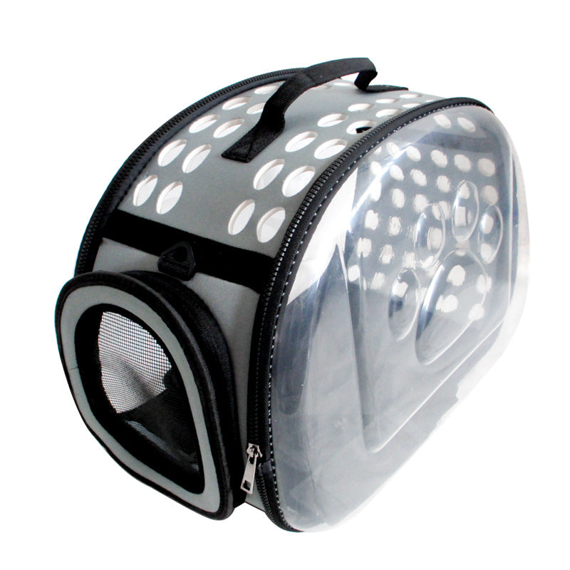 Breathable Pet Carrier Bag | Foldable, Lightweight, Shoulder &amp; Backpack Compatible for Cats and Dogs