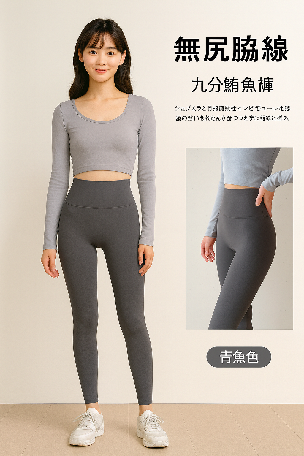 High-waisted fleece-lined shark pants | Super stretchy, flattering legs, and warm for fall and winter