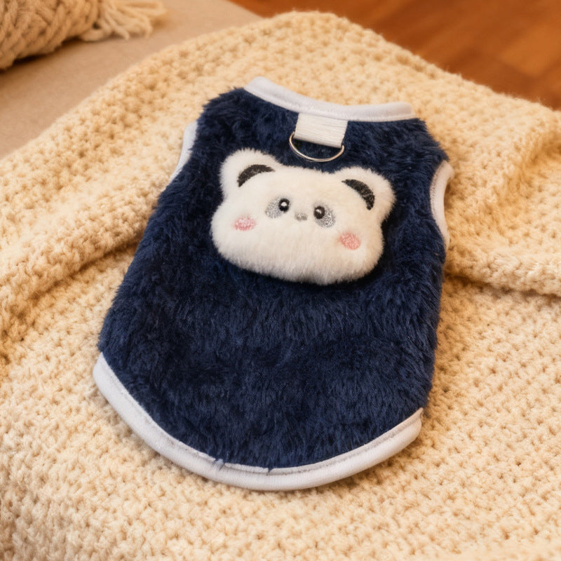 猫用・小型犬用 冬用ふわもこ防寒ウェア｜可愛い両面デザインペット服