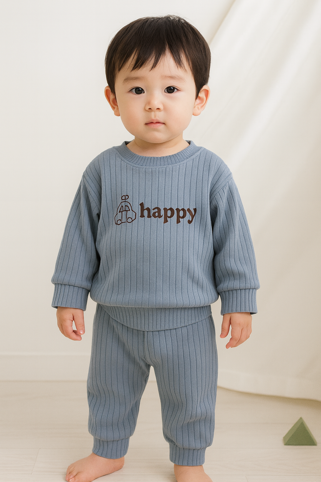 Baby Rib Set (Top and Bottoms) (80–150cm)