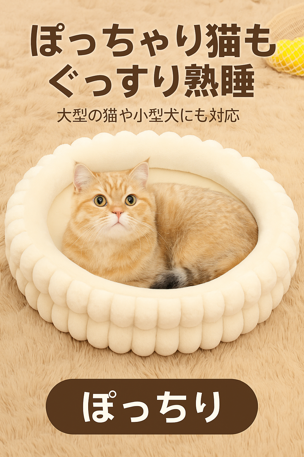 Fluffy round pet bed for cats and dogs
 Warm winter cushion Washable pet house