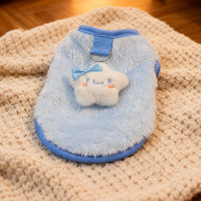 猫用・小型犬用 冬用ふわもこ防寒ウェア｜可愛い両面デザインペット服